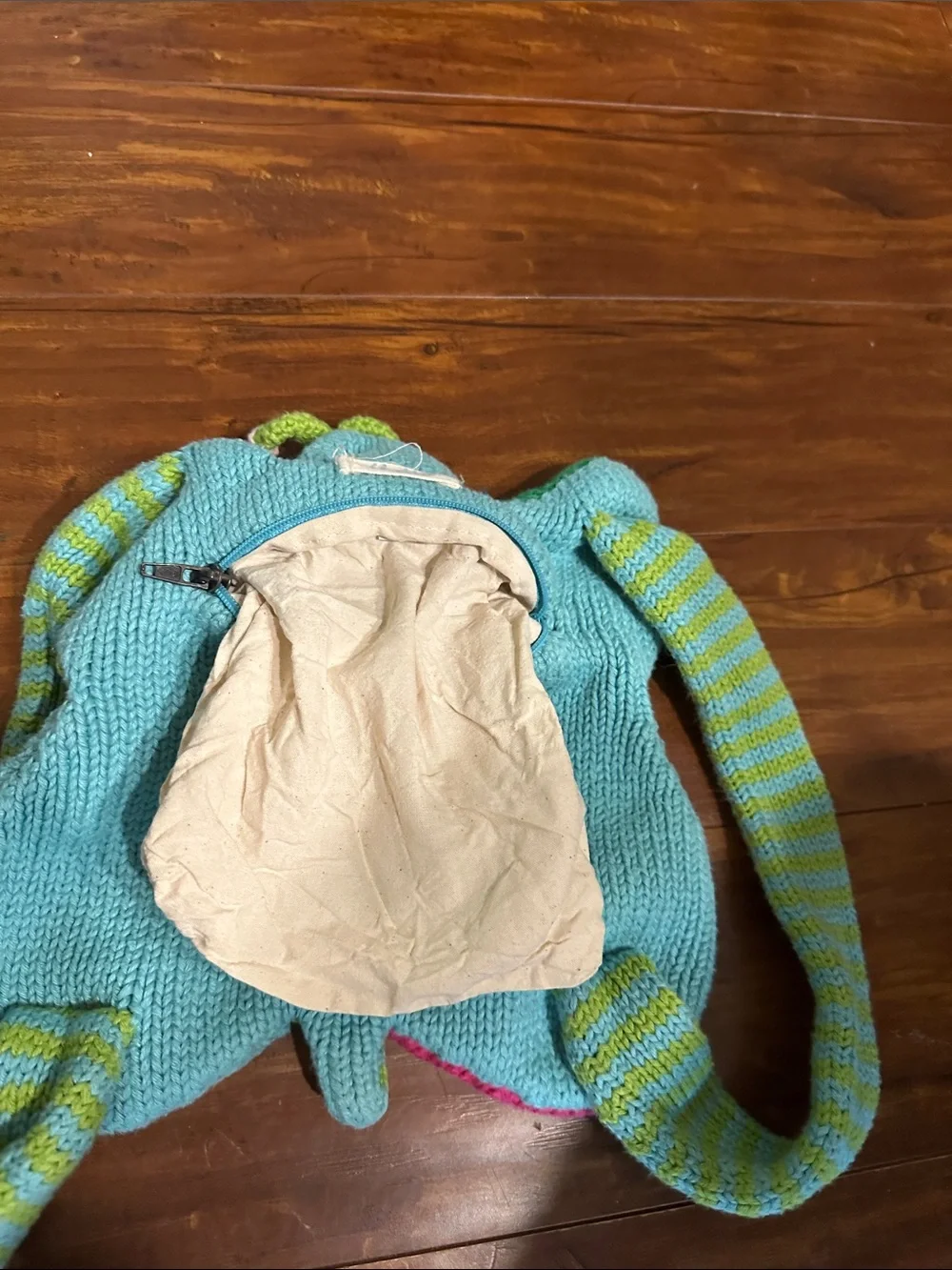 Blabla Kids Butterfly Knit Backpack Bag Purse Hand Knit Rare